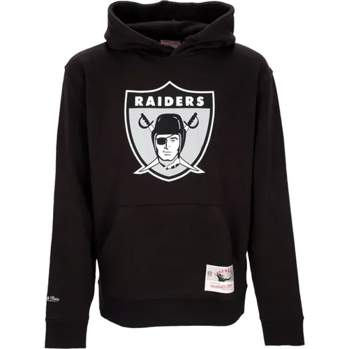 Hoodies, male, , Size: M Oakland Raiders NFL Team Logo Hoodie - Mitchell & Ness - Modalova