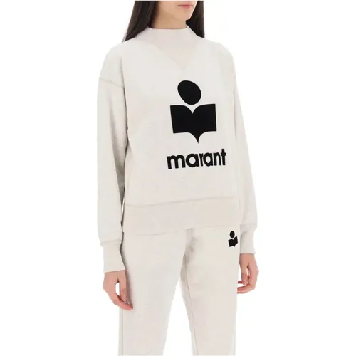 Sweatshirt mit Flocked Logo , Damen, Größe: XS - Isabel Marant Étoile - Modalova