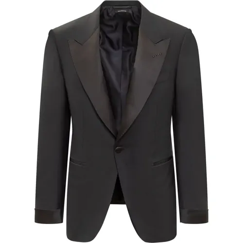 Schwarzer Einreiher-Blazer Tom Ford - Tom Ford - Modalova