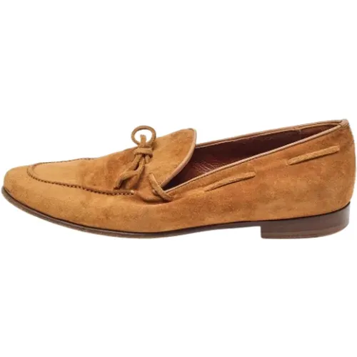 Pre-owned Flats, female, , Size: 7 1/2 US Pre-owned Suede flats - Sergio Rossi Pre-owned - Modalova