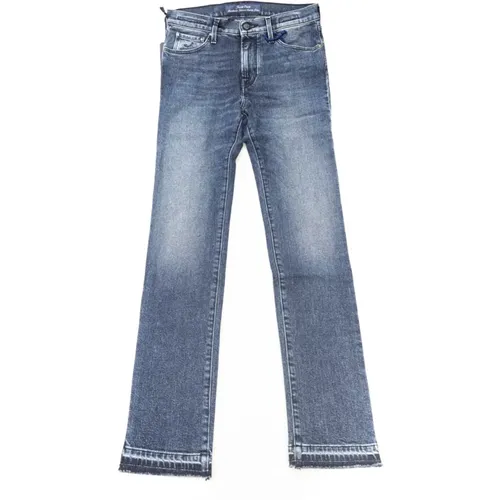 Slim Fit Jeans mit Logo-Details , Damen, Größe: W30 - Jacob Cohën - Modalova