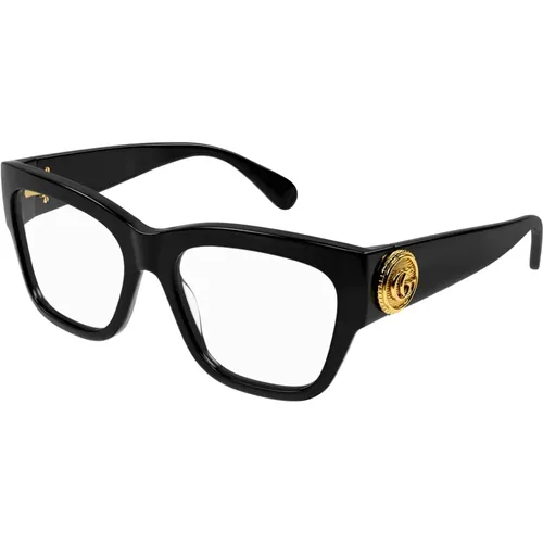 Schwarze Brillengestelle Gg1410O Sonnenbrille , Damen, Größe: 53 MM - Gucci - Modalova