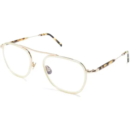 Glasses, unisex, , Size: 50 MM Fanagle OPT Citron Tortoise Gold Optical Frame - Moscot - Modalova