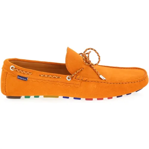 Sailor Shoes, male, , Size: 12 US Suede Classic Moccasin Shoes - PS By Paul Smith - Modalova