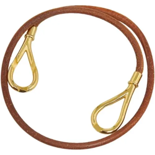 Pre-owned Jewellery, female, , Size: ONE SIZE Pre-owned Leather necklaces - Hermès Vintage - Modalova