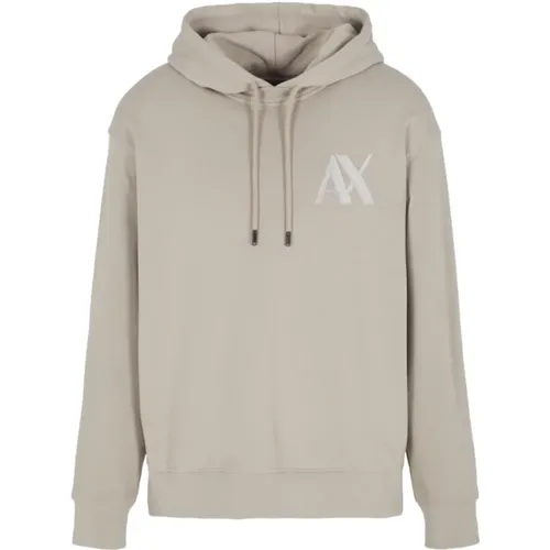 Hooded Sweatshirt French Terry , male, Sizes: XS, L, S, M - Armani Exchange - Modalova