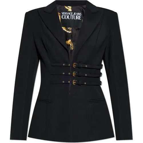 Blazer mit Schnallen , Damen, Größe: M - Versace Jeans Couture - Modalova