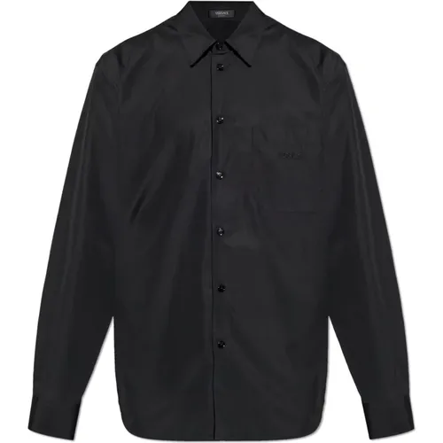 Casual Shirts, male, , Size: XL Shirt with pocket - Versace - Modalova