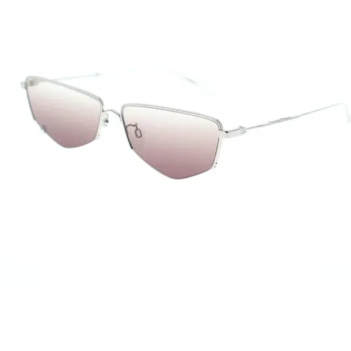 Geometrische Sonnenbrille mit Kette und Piercing-Details - alexander mcqueen - Modalova