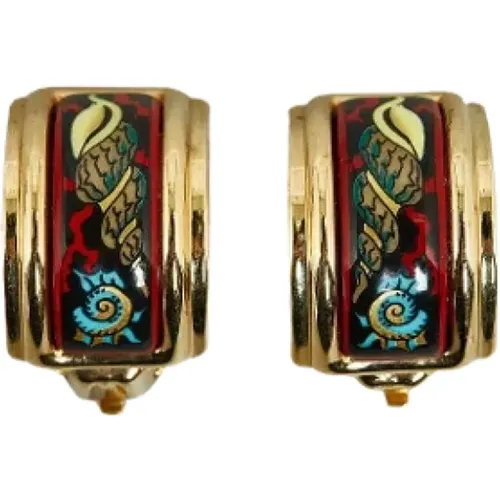 Pre-owned Metal earrings , female, Sizes: ONE SIZE - Hermès Vintage - Modalova