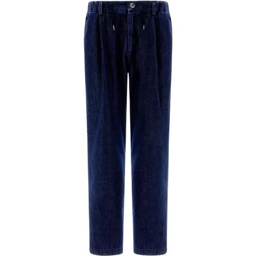 Denim Effect Jeans Pants , male, Sizes: S, L - Herno - Modalova