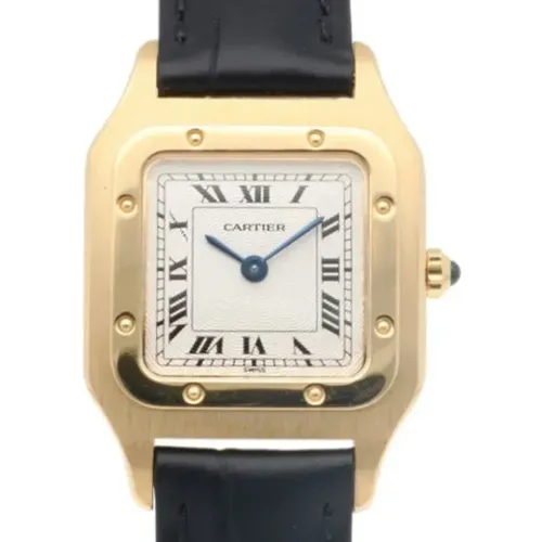 Pre-owned Watches, female, , Size: ONE SIZE Pre-owned Leather watches - Cartier Vintage - Modalova