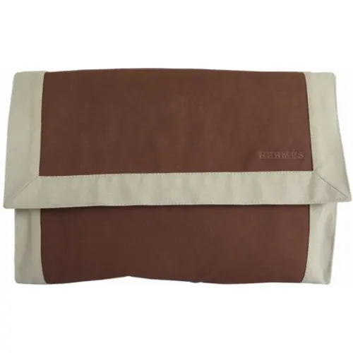 Pre-owned Clutches, female, , Size: ONE SIZE Pre-owned Cotton clutches - Hermès Vintage - Modalova