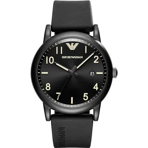 Elegant and Functional Quartz Watch , unisex, Sizes: ONE SIZE - Emporio Armani - Modalova