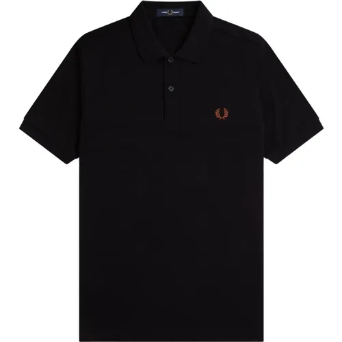 Slim Fit Polo & Brown , male, Sizes: 2XL, S, L, XL, M - Fred Perry - Modalova