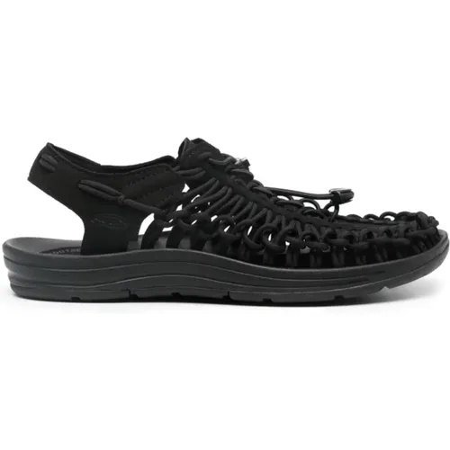 Schwarze Sneakers mit Knotendetail , Damen, Größe: 36 1/2 EU - Keen - Modalova