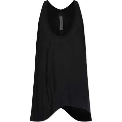 Sleeveless Tops, male, , Size: L Asymmetric top Pony - Rick Owens - Modalova
