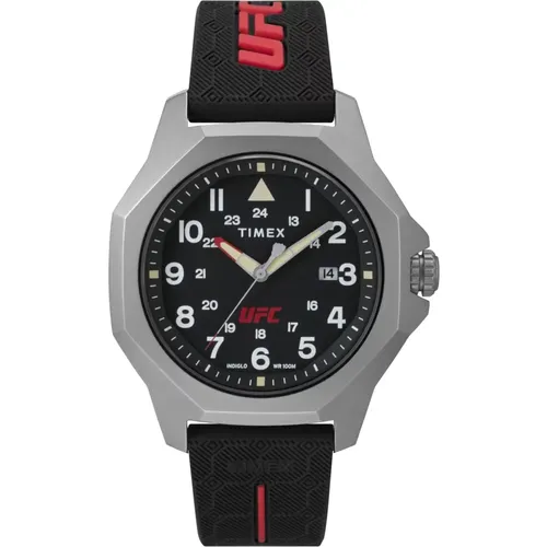 Watches, male, , Size: ONE SIZE UFC Reveal Analog Watch Silicone - Timex - Modalova