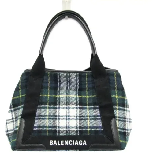 Pre-owned Tote Bags, female, , Size: ONE SIZE Pre-owned Wool handbags - Balenciaga Vintage - Modalova