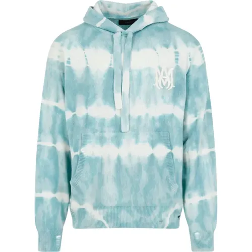 Hoodies, male, , Size: S Tie Dye Hoodie in Sea - Amiri - Modalova