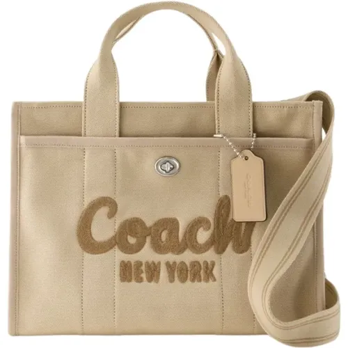 Neutral Canvas Tote Bag , female, Sizes: ONE SIZE - Coach - Modalova