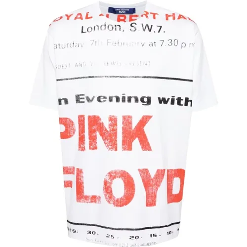 T-Shirts, male, , Size: M Pink Floyd Print Cotton T-shirt - Junya Watanabe - Modalova