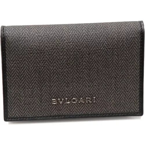 Pre-owned Wallets, female, , Size: ONE SIZE Pre-owned Canvas wallets - Bvlgari Vintage - Modalova