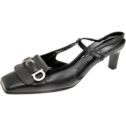 Pre-owned Leather sandals , female, Sizes: 3 1/2 UK - Salvatore Ferragamo Pre-owned - Modalova