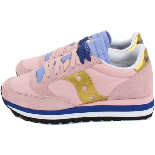 Sneakers, female, , Size: 6 US Peach/Gold Jazz Triple Sneakers for Women - Saucony - Modalova