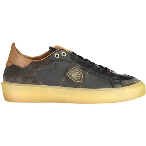 Sneakers, male, , Size: 10 US Leather Men Sneaker - Blauer - Modalova