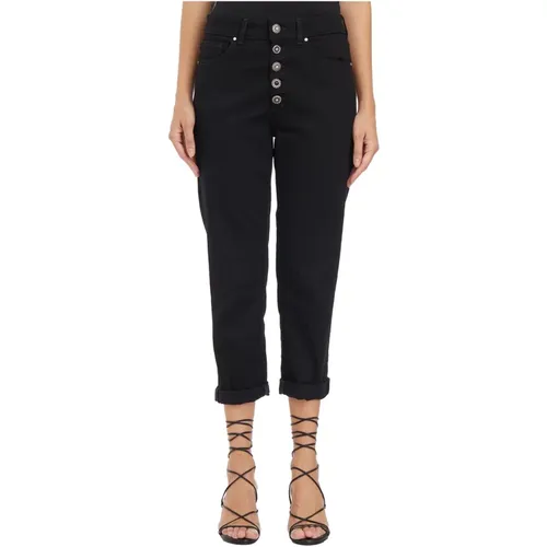 Cropped Jeans, female, , Size: W26 Jewel Embellished Pants - Dondup - Modalova