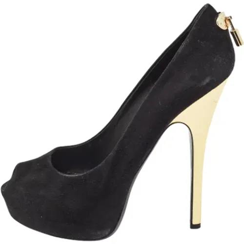 Pre-owned Pumps, female, , Size: 9 US Pre-owned Suede heels - Louis Vuitton Vintage - Modalova