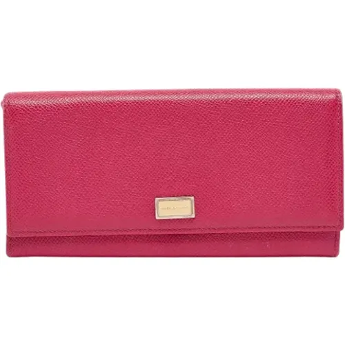 Pre-owned Wallets, female, , Size: ONE SIZE Pre-owned Leather wallets - Dolce & Gabbana Pre-owned - Modalova