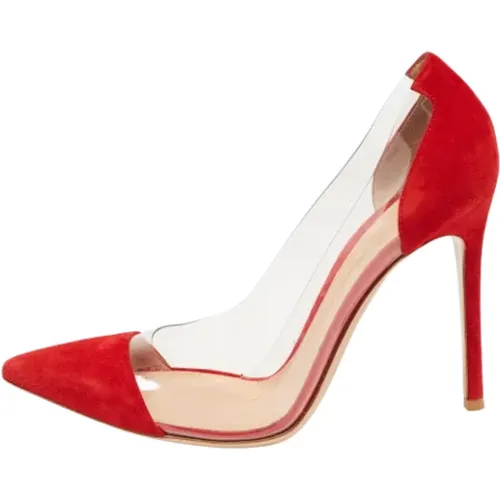 Pre-owned Pumps, female, , Size: 8 US Pre-owned Suede heels - Gianvito Rossi Pre-owned - Modalova