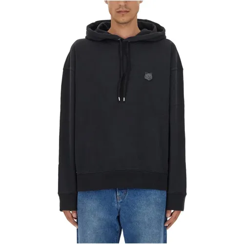 Logo Hoodie für Männer , Herren, Größe: M - Maison Kitsuné - Modalova