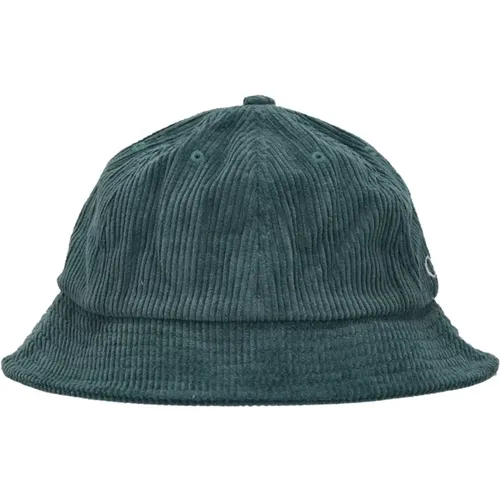 Hats, male, , Size: ONE SIZE Cord Bucket Hat Dark Cedar - Obey - Modalova