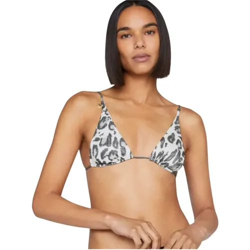 Weißes Bikini-Top mit Leopardenmuster , Damen, Größe: M - Stella Mccartney - Modalova