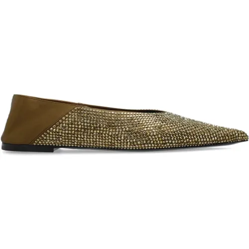 Ballet Flats `Nour` , female, Sizes: 4 1/2 UK, 7 1/2 UK, 7 UK, 4 UK, 5 UK, 5 1/2 UK, 8 UK, 6 UK - Saint Laurent - Modalova