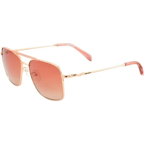 Sunglasses, unisex, , Size: ONE SIZE Metal Sunglasses - Zadig & Voltaire - Modalova