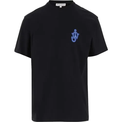 Cotton T-shirt with JWA Logo , male, Sizes: 2XL, S - JW Anderson - Modalova