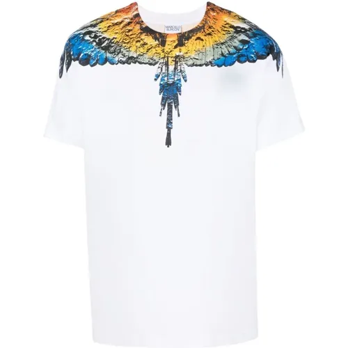 Lunar Wings Regular T-shirt , Herren, Größe: 2XL - Marcelo Burlon - Modalova