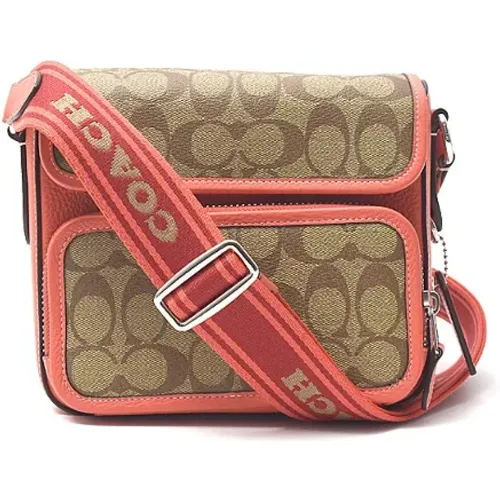 Pre-owned Cross Body Bags, female, , Size: ONE SIZE Pre-owned Canvas shoulder-bags - Coach Pre-owned - Modalova