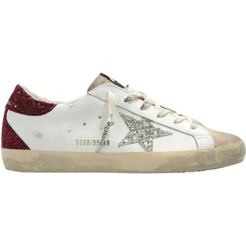 Super Star Leather Sneakers , female, Sizes: 2 UK - Golden Goose - Modalova