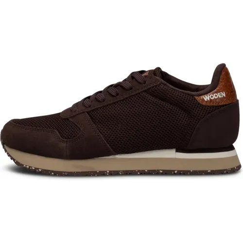 Tierinspirierte Ledersneakers , Damen, Größe: 37 EU - Woden - Modalova