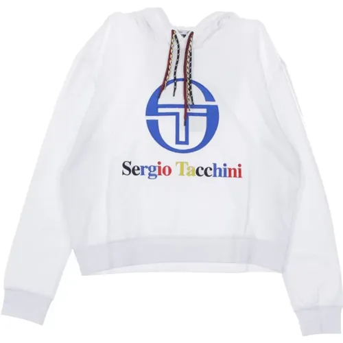 Weiße Cropped Hoodie für Frauen - Sergio Tacchini - Modalova