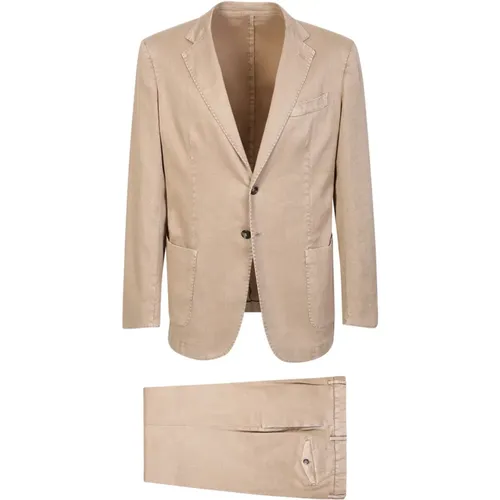 Linen Suit Minimal Design , male, Sizes: L - Dell'oglio - Modalova