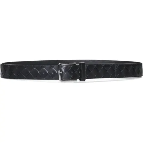 Belts with White/Blue Detail , male, Sizes: 100 CM - Bottega Veneta - Modalova