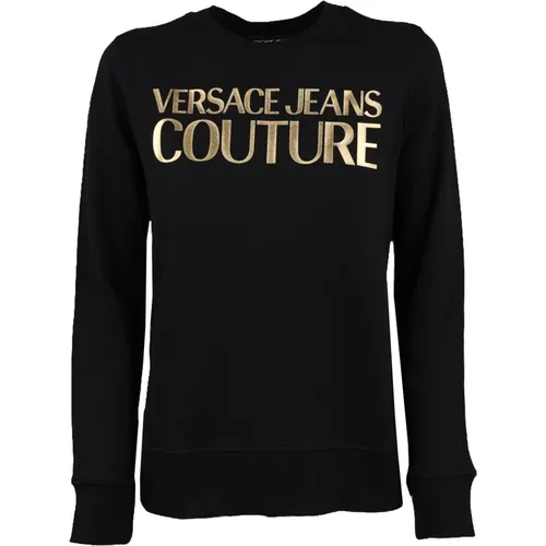 Cotton Sweatshirt by , female, Sizes: L - Versace Jeans Couture - Modalova