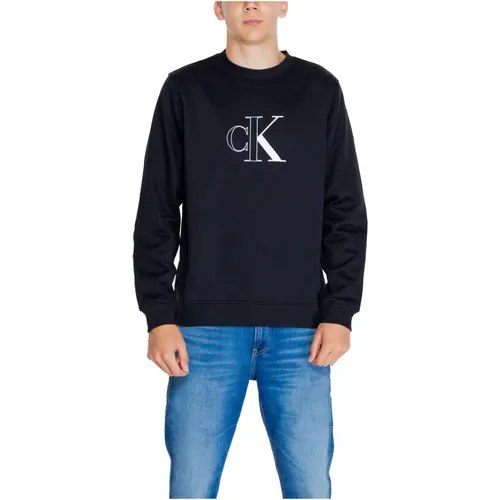 Sweatshirts, male, , Size: M Monologo Sweatshirt Autumn/Winter Collection - Calvin Klein Jeans - Modalova