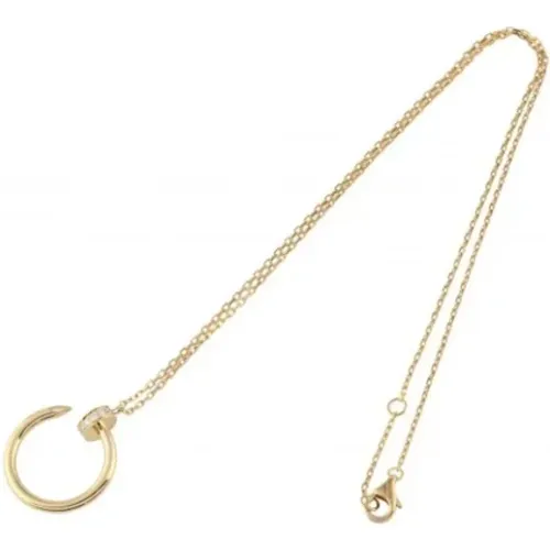 Pre-owned White Gold necklaces , female, Sizes: ONE SIZE - Cartier Vintage - Modalova